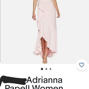 Adrianna Papell Blush High-Low Skirt